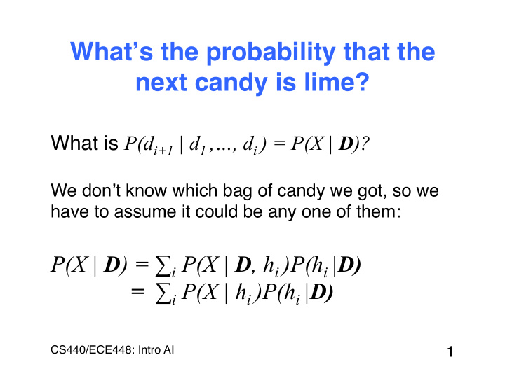 what s the probability that the next candy is lime