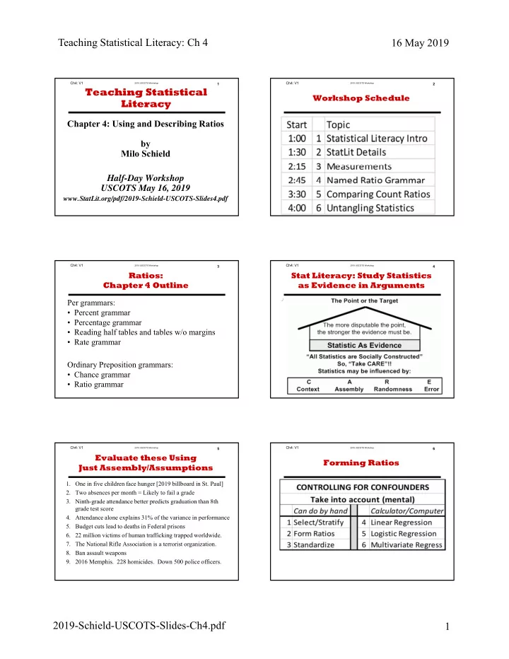 teaching statistical literacy ch 4 16 may 2019