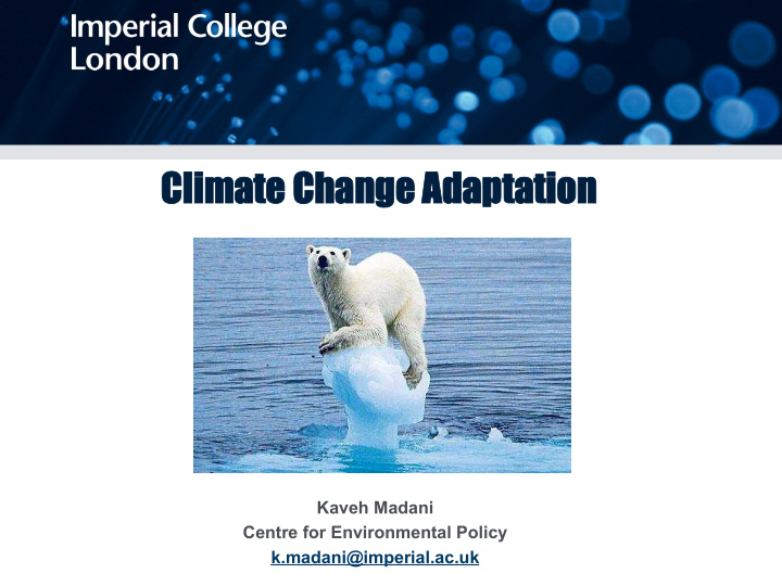 clima mate change adapt ptation