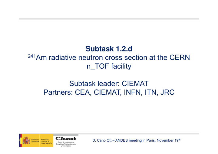 subtask 1 2 d 241 am radiative neutron cross section at