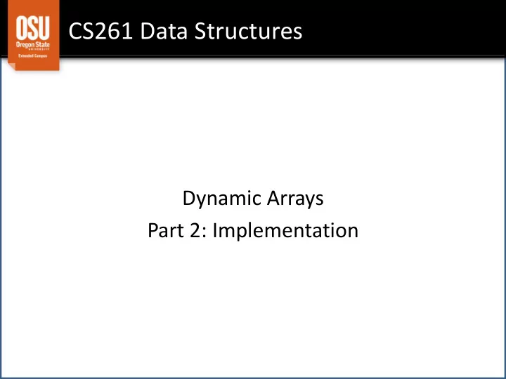 cs261 data structures