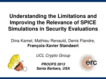 Understanding the Limitations and  Improving the Relevance of SPICE Simulations in Security