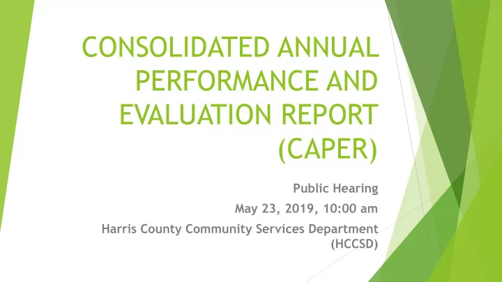 consolidated annual