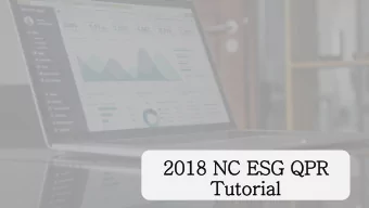 2018 NC ESG QPR  Tutorial  Introduction  Rec  ecurrin  ing Q uarterly  Kim Cra  Crawford P