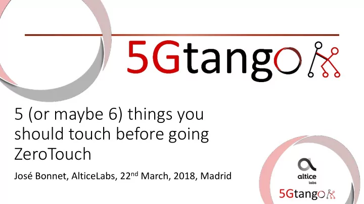5 or maybe 6 things you should touch before going
