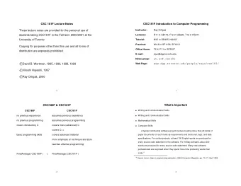 ut.ecf.csc181  News group:  www.dgp.toronto.edu/people/rayo/csc181/  c  David B. Wortman, 1995,