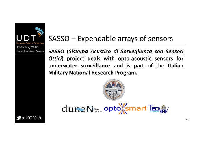 sasso expendable arrays of sensors