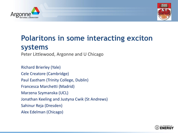 polaritons in some interacting exciton