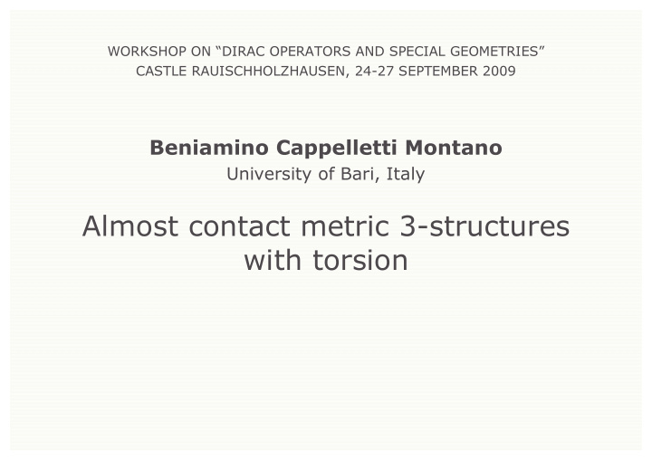 almost contact metric 3 structures with torsion