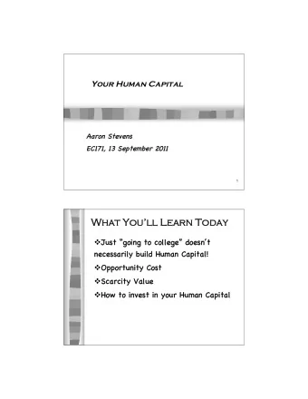 Wh  What Youll  ll Learn  arn To  Today  Just  Just go  going to college d  doesnt