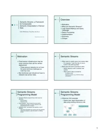 1  Logic-based Markup and  Logic-based Markup and  Query Language  Query Language  Eight
