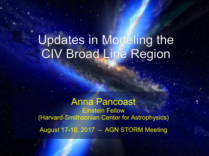 updates in modeling the updates in modeling the civ broad