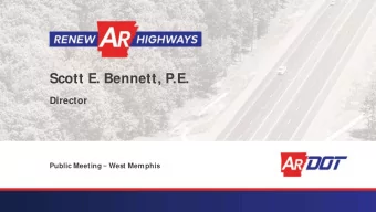Scott E. Bennett, P.E.  Director  Public Meeting West Memphis  November 3, 2020  The Ballot
