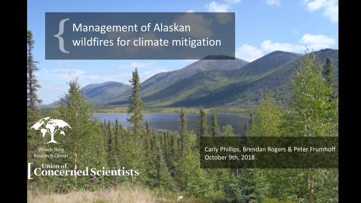 management of alaskan
