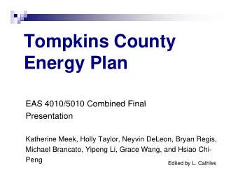 Tompkins County  E  Energy Plan  Pl  EAS 4010/5010 Combined Final  EAS 4010/5010 Combined Final