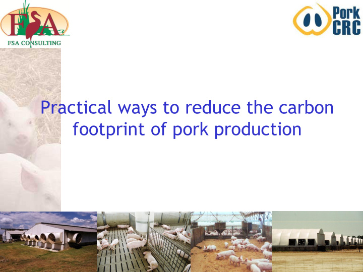 practical ways to reduce the carbon footprint of pork