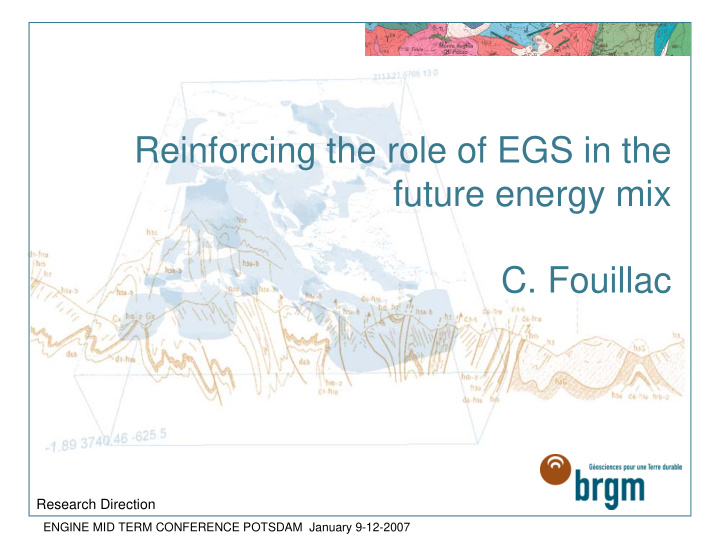 reinforcing the role of egs in the future energy mix c