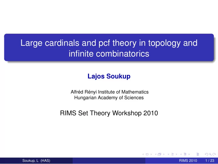 large cardinals and pcf theory in topology and infinite