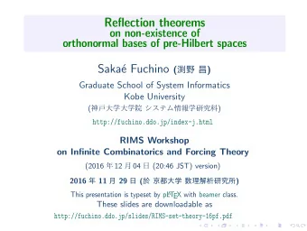Saka e Fuchino (   )  Graduate School of System Informatics  Kobe University (
