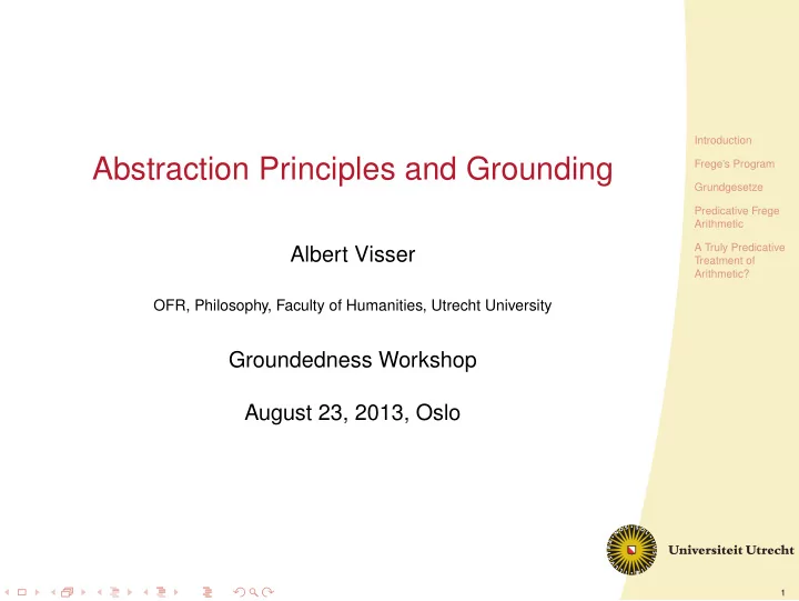 abstraction principles and grounding