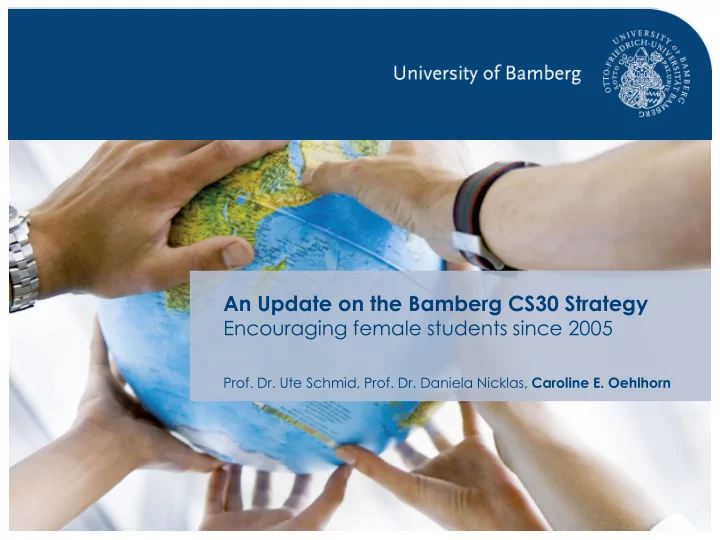 an update on the bamberg cs30 strategy