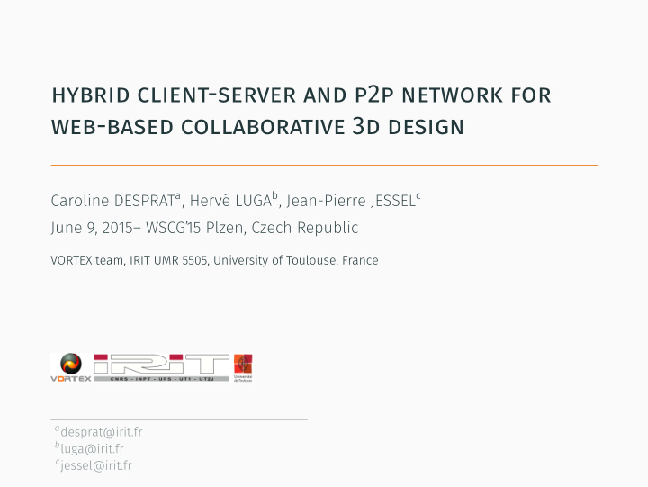 hybrid client server and p2p network for web based