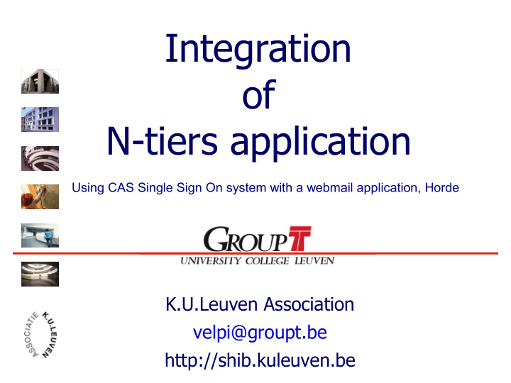 integration of n tiers application