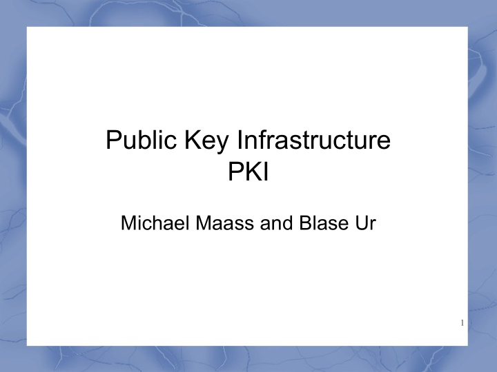 public key infrastructure pki