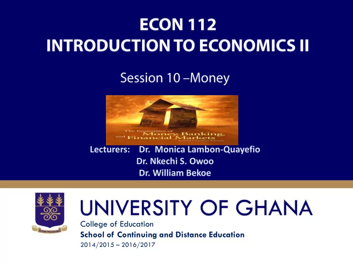 lecturers dr monica lambon quayefio dr nkechi s owoo dr