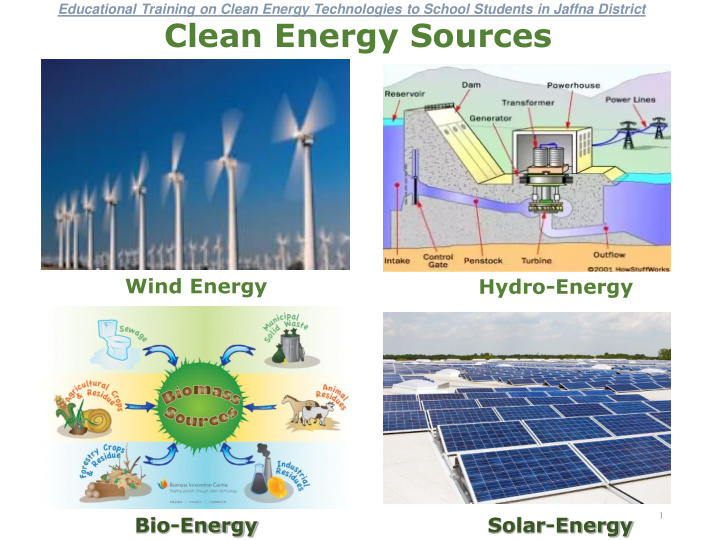 clean energy sources