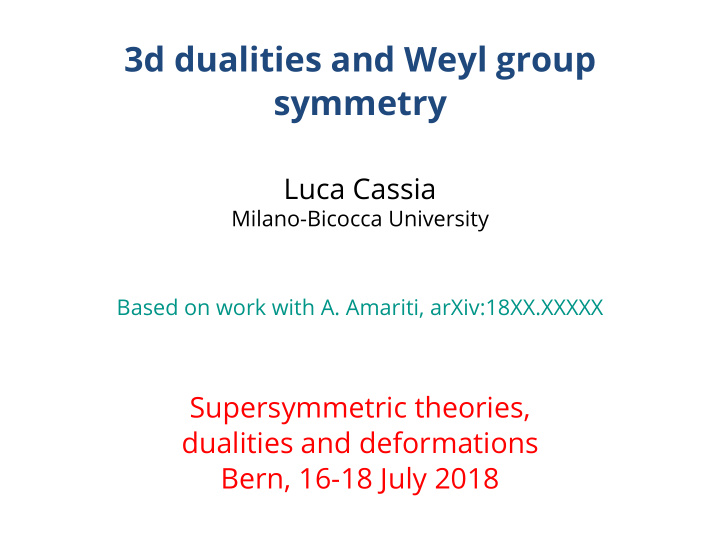 3d dualities and weyl group symmetry