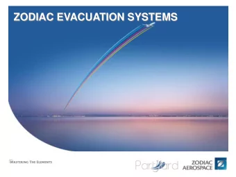 ZODIAC EVACUATION SYSTEMS  ZODIAC AEROSAFETY  ZODIAC EVACUATION SYSTEMS EUROPE  Page 1