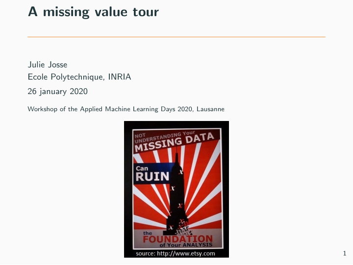 a missing value tour