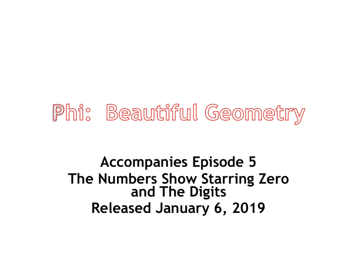 phi beautiful geometry