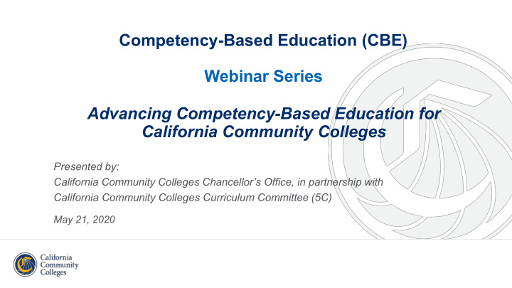 competency based education cbe webinar series advancing