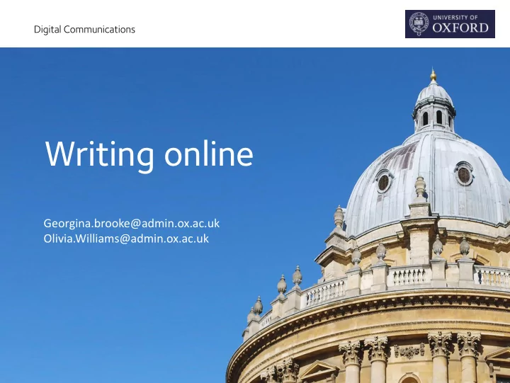 writing online