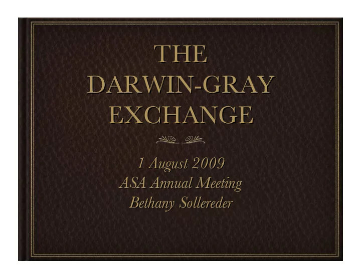 the the darwin gray darwin gray exchange exchange