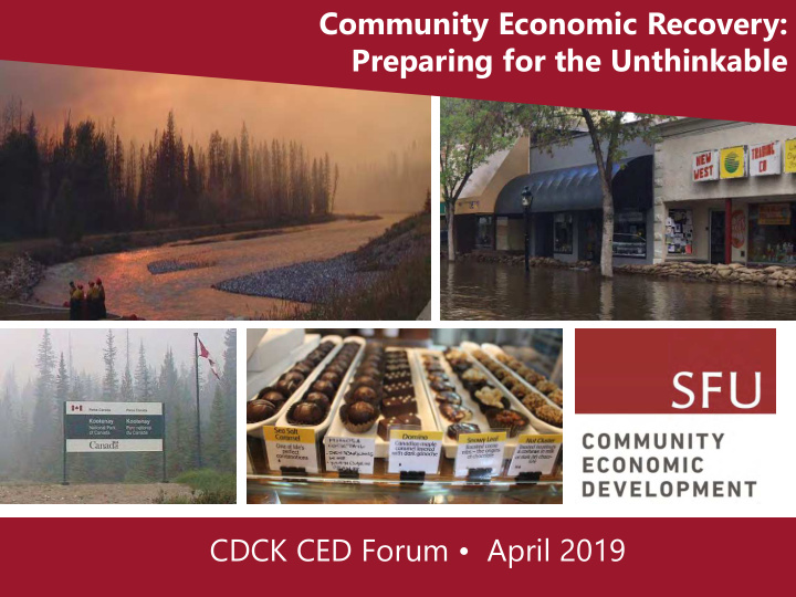 community economic recovery