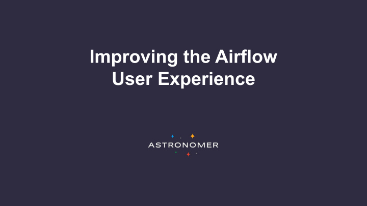 improving the airflow user experience speakers