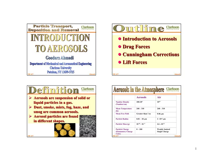 introduction to aerosols introduction to aerosols drag