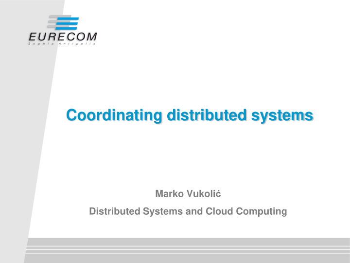 coordinating distributed systems