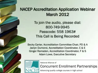 Ma  March  ch 2012  12  To join the audio, please dial:  800-749-9945  Passcode: 558 1963#  This