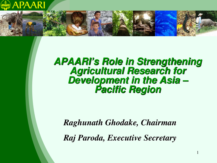 apaari s role in strengthening role in strengthening