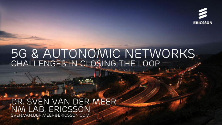 5g autonomic networks