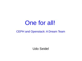 Agenda  Openstack  CEPH Storage  Dream team: CEPH and Openstack  Summary  GUUG FFG 2015