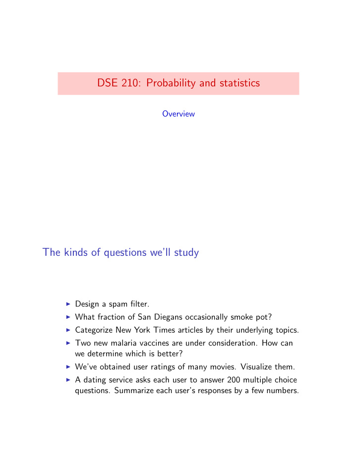 dse 210 probability and statistics