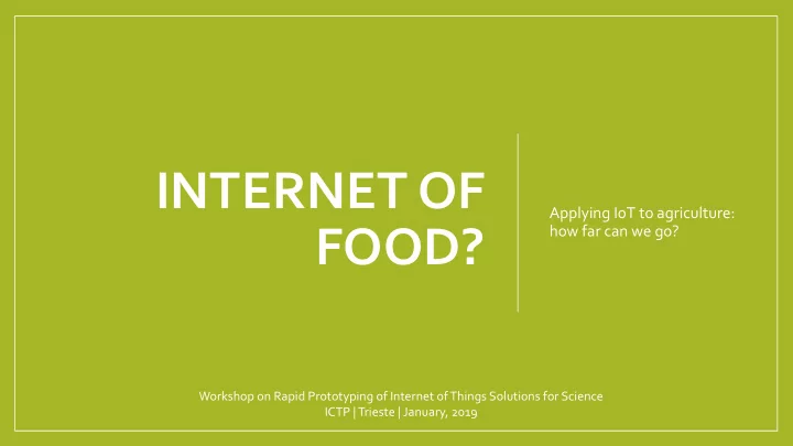 internet of