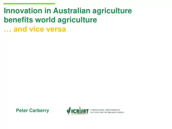 and vice versa  Peter Carberry  A rising perfect storm  A personal perspective  Born on a