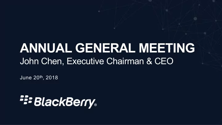 annual general meeting