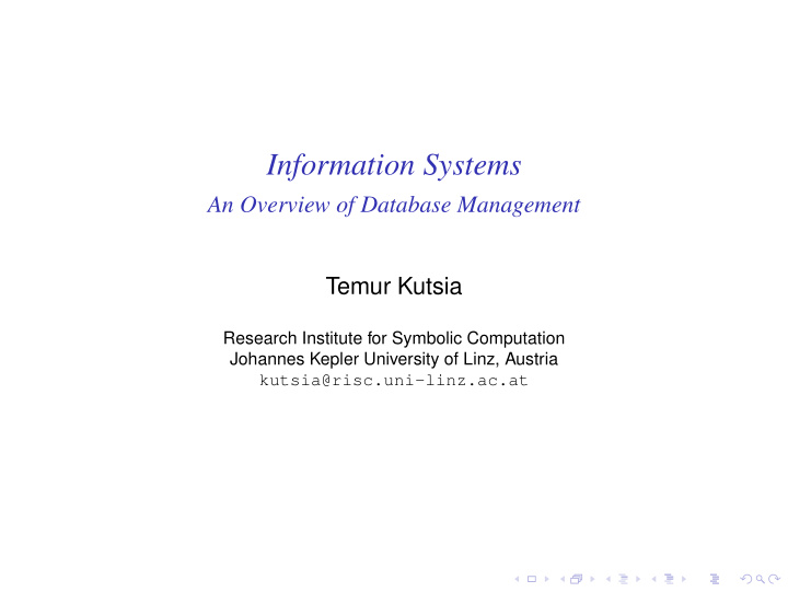 information systems